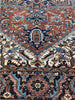 8x11 Antique Persian Heriz Area Rug -109057.