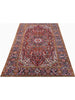 8x11 Antique Persian Heriz Area Rug - 109849.