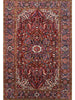 8x11 Antique Persian Heriz Area Rug - 109849.