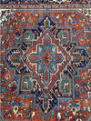 8x11 Antique Persian Heriz Area Rug - 109854.