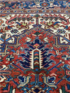 8x11 Antique Persian Heriz Area Rug - 109854.