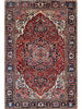 8x11 Antique Persian Heriz Area Rug - 110526.