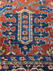 8x11 Antique Persian Heriz Area Rug - 111016.