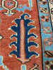 8x11 Antique Persian Heriz Area Rug - 111016.