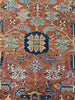 8x11 Antique Persian Heriz Area Rug - 111016.