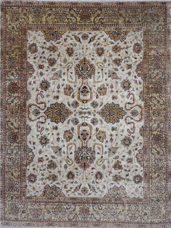 8x11 Indian Agra Area Rug - 106381.