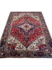 8x11 Old Persian Heriz Area Rug - 103657.