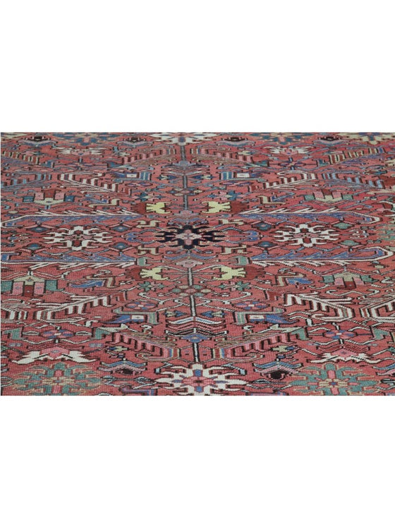 8x11 Old Persian Heriz Area Rug - 110336.