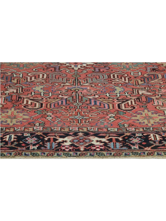 8x11 Old Persian Heriz Area Rug - 110336.