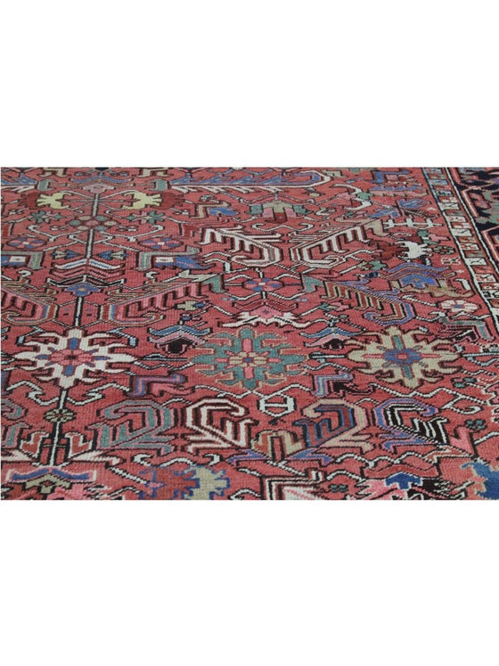 8x11 Old Persian Heriz Area Rug - 110336.