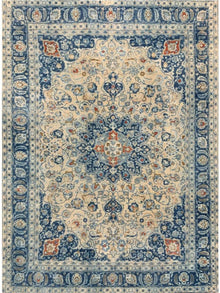  8x11 Old Persian Mashad Area Rug - 103927.