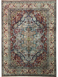  8x11 Old Persian Tabriz Masterpiece Rug - 109865.