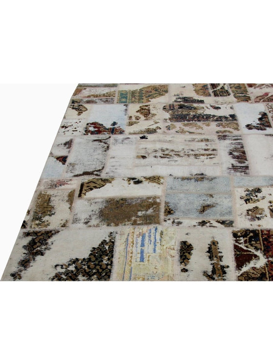 8x11 Patchwork Persian Area Rug - 109569.