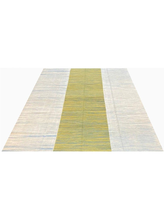 Persian Kilim Area Rug - 8.0x10.11 - Yellow Beige - 109911.