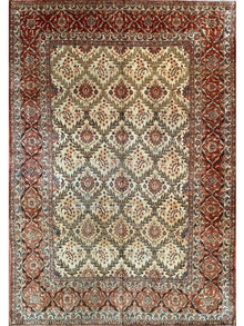  8x12 Old Persian Esfahan Area Rug - 107720.