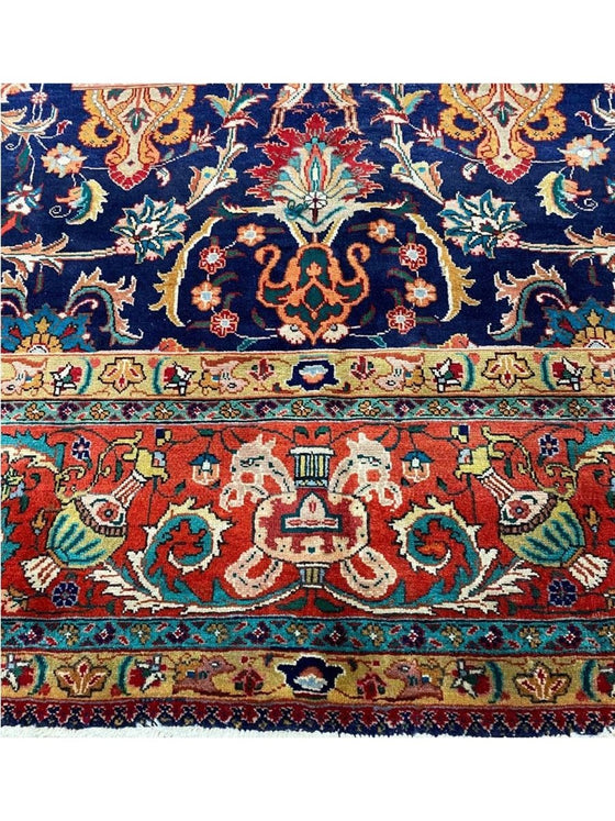 8x12 Old Persian Tabriz Area Rug - 109851.