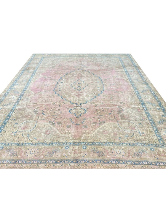 8x12 Old Persian Tabriz Area Rug - 110523.