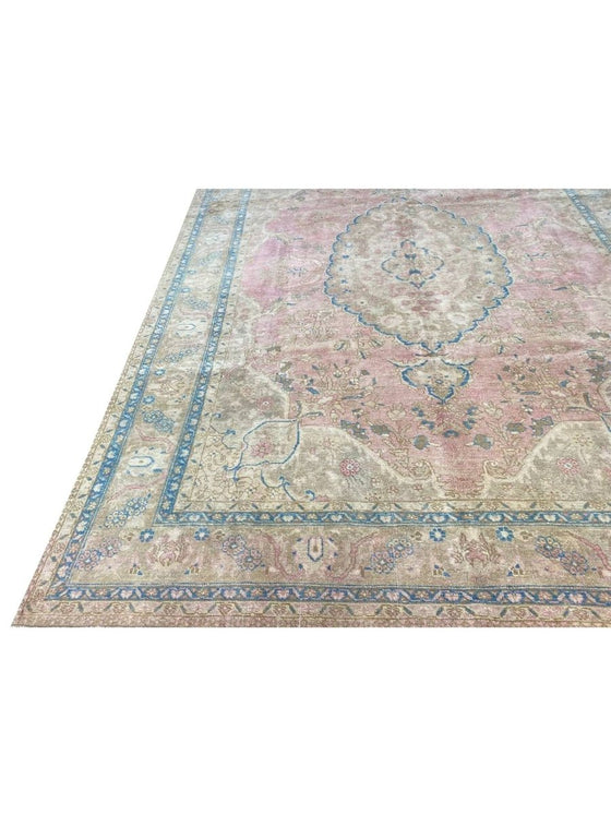 8x12 Old Persian Tabriz Area Rug - 110523.