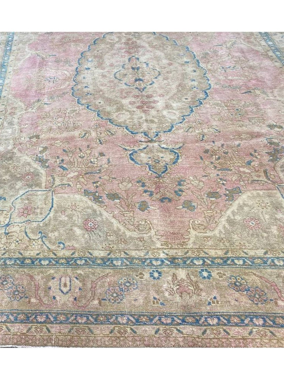 8x12 Old Persian Tabriz Area Rug - 110523.