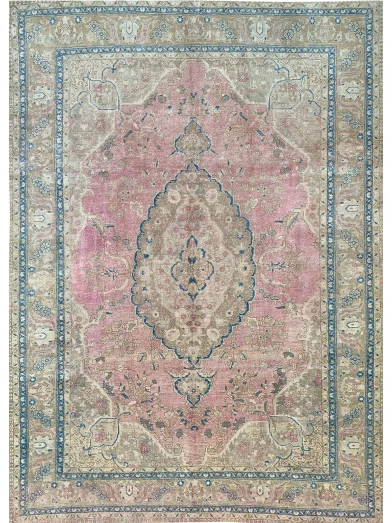 8x12 Old Persian Tabriz Area Rug - 110523.