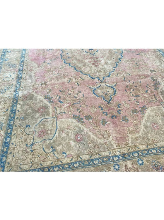 8x12 Old Persian Tabriz Area Rug - 110523.