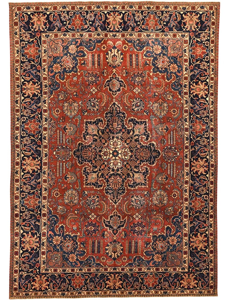 8x12 Old Persian Tabriz Area Rug - 110802.