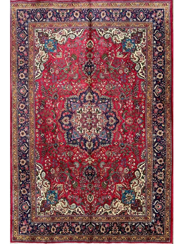 8x12 Old Persian Tabriz Area Rug - 500172.