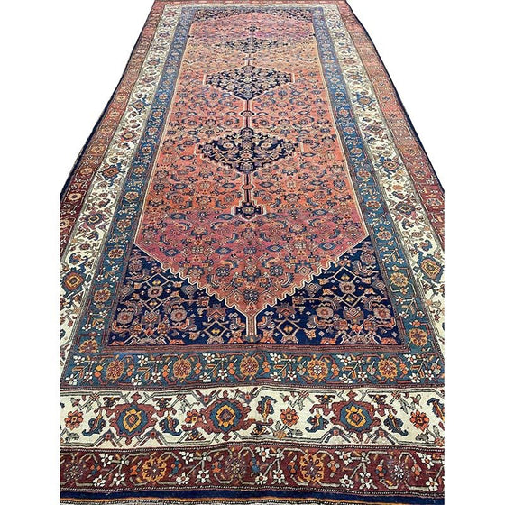 8x18 Old Persian Bakhtiari Area Rug - 109061.