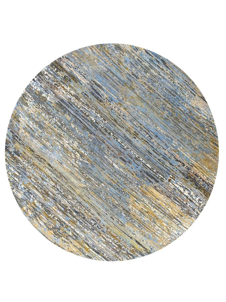 8x8 Round Modern Abstract Area Rug - 501655.