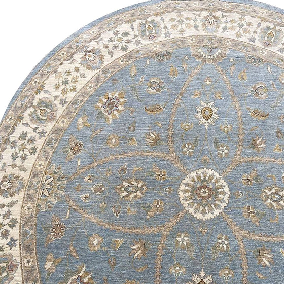 8x8 Round Pakistani Peshawar Area Rug - 501755.