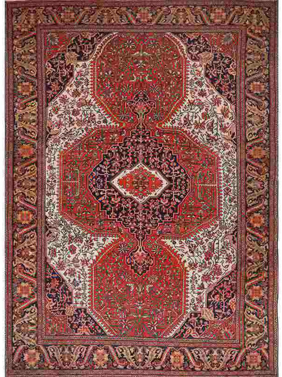 9'0 x 12'0 Antique Persian Farahan Area Rug -107462.