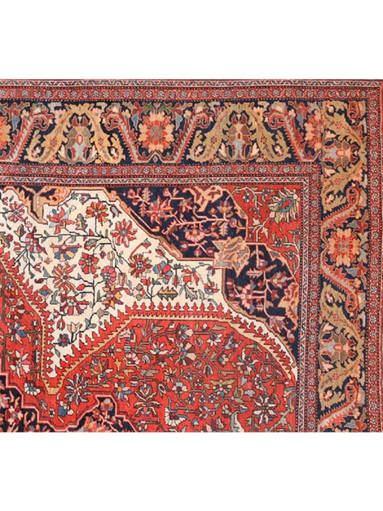 9'0 x 12'0 Antique Persian Farahan Area Rug -107462.