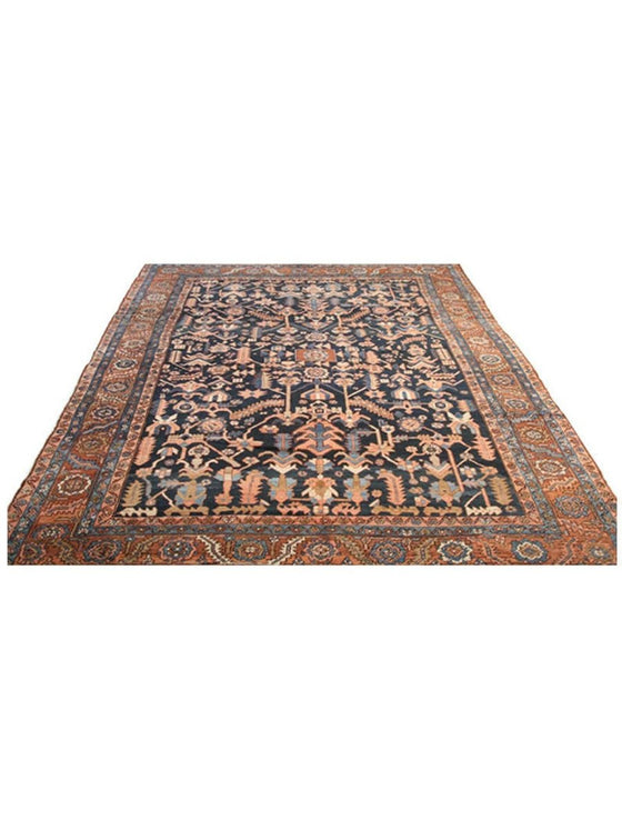 9'0 x 13'3 Antique Persian Bakhshayesh Area Rug - 107712.