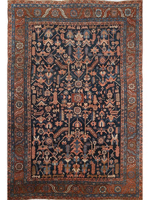  9'0 x 13'3 Antique Persian Bakhshayesh Area Rug - 107712.