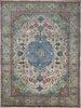 9'10 x 12'7 Old Persian Tabriz Masterpiece Rug - 110833.