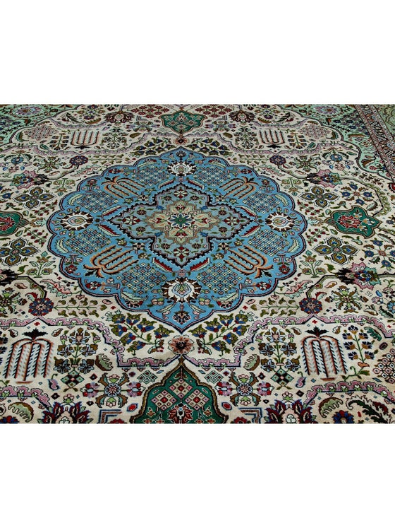 9'10 x 12'7 Old Persian Tabriz Masterpiece Rug - 110833.