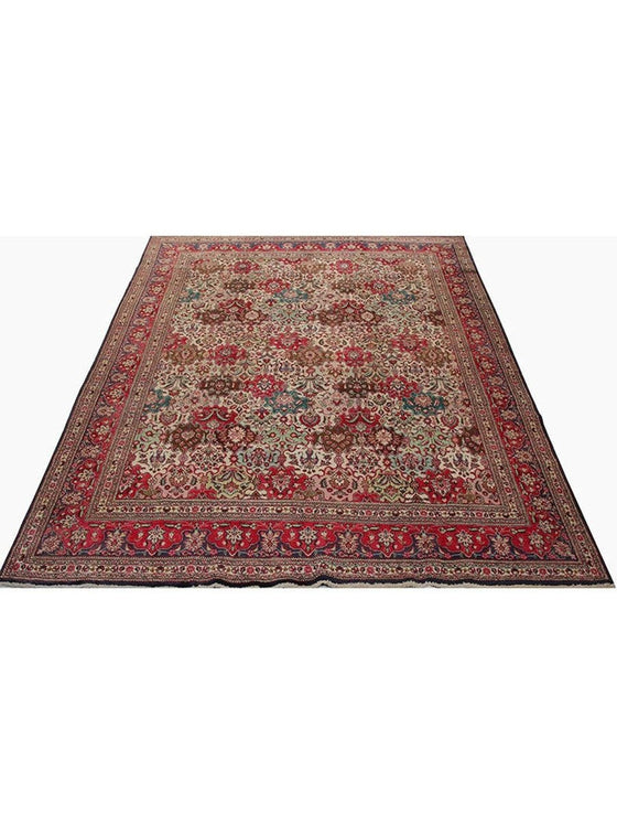 9’10” x 12’9″ Old Persian Tabriz Area Rug – 110217.