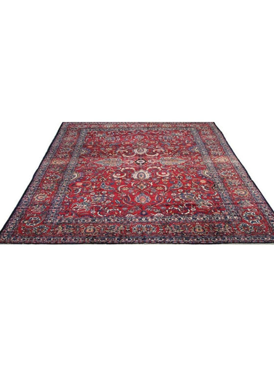 9'10" x 13'0" Antique Persian Yazd Area Rug - 108060.