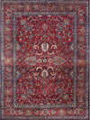 9'10" x 13'0" Antique Persian Yazd Area Rug - 108060.