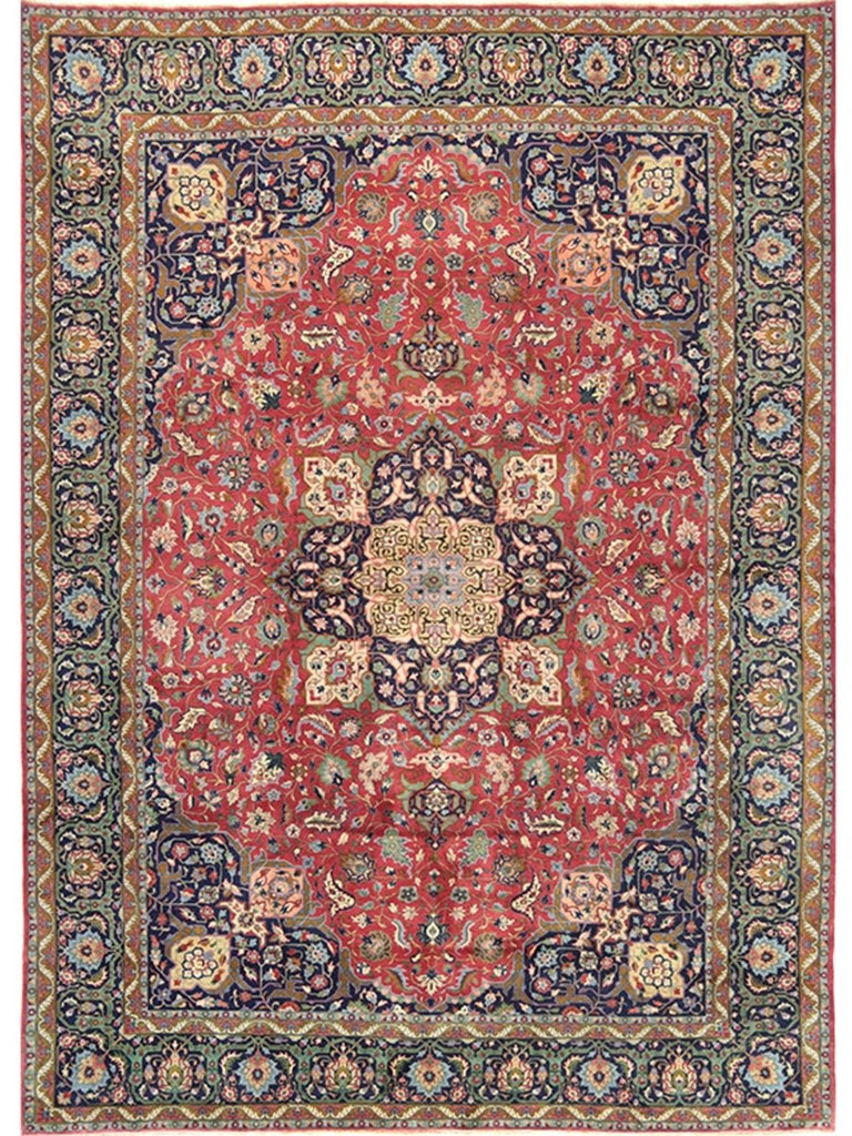 9'10 x 13'7 Old Persian Tabriz Masterpiece Rug - 110328.