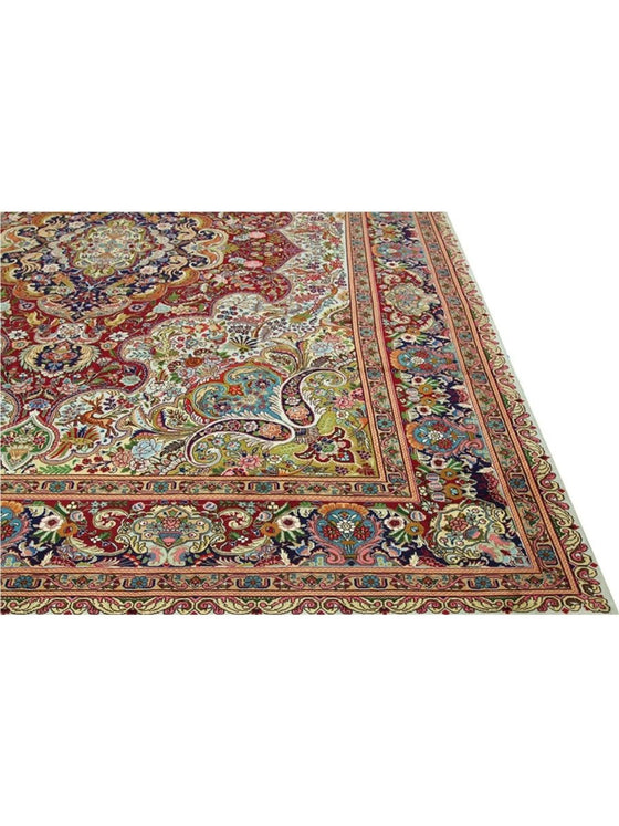 9'9 x 13'1 Old Persian Tabriz Masterpiece Rug - 110604.