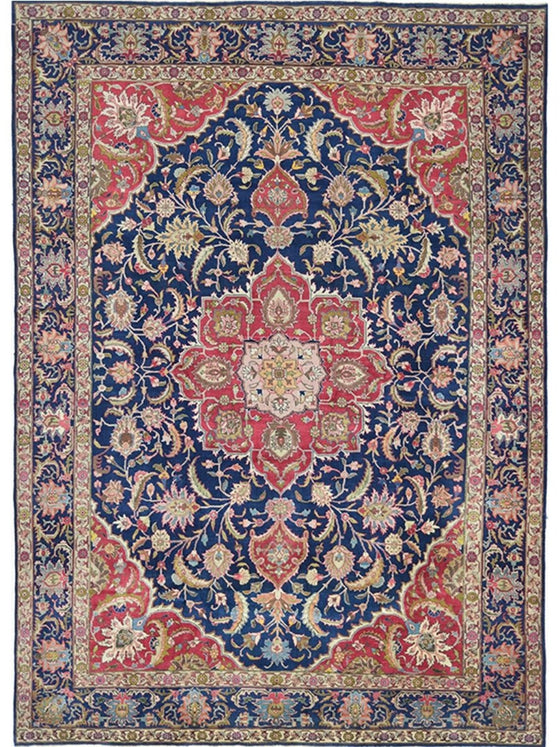 9x 13 Old Persian Tabriz Area Rug – 110595.