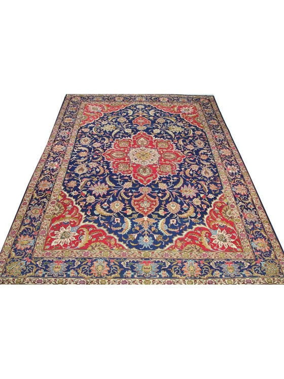 9x 13 Old Persian Tabriz Area Rug – 110595.