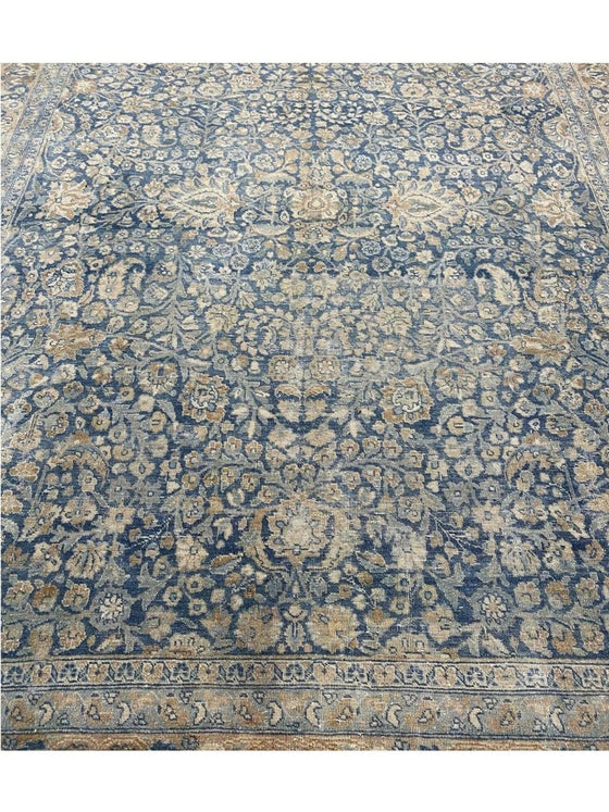 9x11 Antique Persian Mashad Area Rug - 103963.