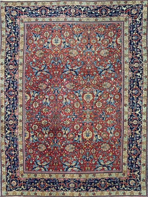 8'6" x 11'4" Antique Persian Tabriz Area Rug - 103941.