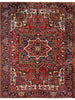 9x11 Old Persian Heriz Area Rug - 101105.