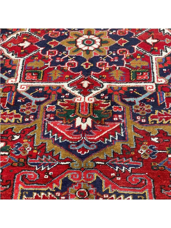 9x11 Old Persian Heriz Area Rug - 101105.