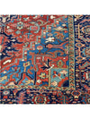 8'6" x 11'9" Antique Persian Heriz Area Rug - 105871.