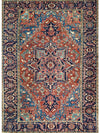 8'6" x 11'9" Antique Persian Heriz Area Rug - 105871.