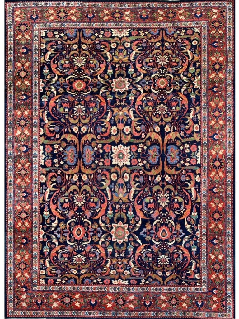 9x12 Antique Persian Mahal Area Rug - 107461.